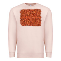 Pale Pink serape turquoise  leather background Premium Sweatshirt - Jasminsmagicworld