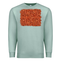 Seafoam serape turquoise  leather background Premium Sweatshirt - Jasminsmagicworld