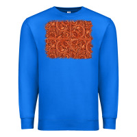 True Royal serape turquoise  leather background Premium Sweatshirt - Jasminsmagicworld