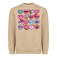Mushroom valentines candy hearts Heavyweight Sweatshirt - MaliasSmallBusiness