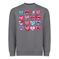 Storm valentines candy hearts Heavyweight Sweatshirt - MaliasSmallBusiness