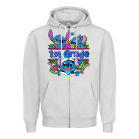 Dove Grey preview flower stitch 1st grade Zipper Hoodie - AdoDesignShop