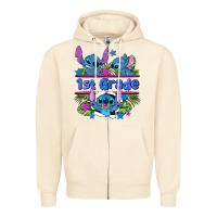 Sandshell preview flower stitch 1st grade Zipper Hoodie - AdoDesignShop