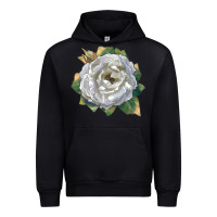 Black Pillow Fight Rose Urban Hoodie - LillyAllenDesigns