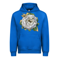 Cobalt Pillow Fight Rose Urban Hoodie - LillyAllenDesigns