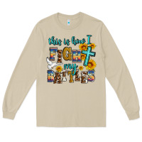 Mushroom this is how i fight my battles Long Sleeve Tee - AdoDesignShop
