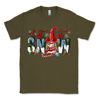 Army Green let it snow Classic Tee - FaDigitalArtStudio