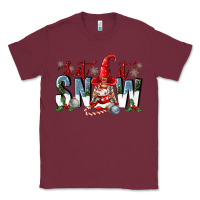 Burgundy let it snow Classic Tee - FaDigitalArtStudio