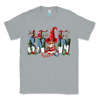 Heather Grey let it snow Classic Tee - FaDigitalArtStudio