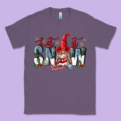 Let It Snow Classic Tee Designed By Fadigitalartstudio