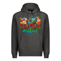 Charcoal Heather teacher assistant Premium Hoodie - NancyCooperArtShop