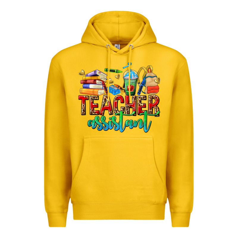 Teacher Assistant Premium Hoodie by NancyCooperArtShop | Teevron