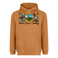 Meerkat Peace Love Donkey Head Heavyweight Hoodie - LillyAllenDesigns