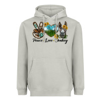 Moon Dust Peace Love Donkey Head Heavyweight Hoodie - LillyAllenDesigns