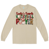 Mushroom afro santa's favorite volleyball player for christ Long Sleeve Tee - FaDigitalArtStudio