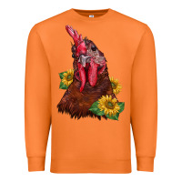 Carrot rooster sunflower Premium Sweatshirt - BarkalooDesign