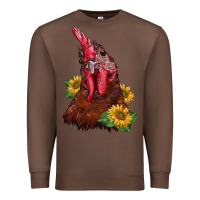 Chestnut rooster sunflower Premium Sweatshirt - BarkalooDesign