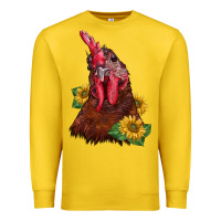Lemon rooster sunflower Premium Sweatshirt - BarkalooDesign