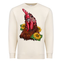 Sandshell rooster sunflower Premium Sweatshirt - BarkalooDesign