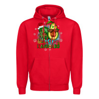 Red feliz navocado Zipper Hoodie - JahusDesignShop