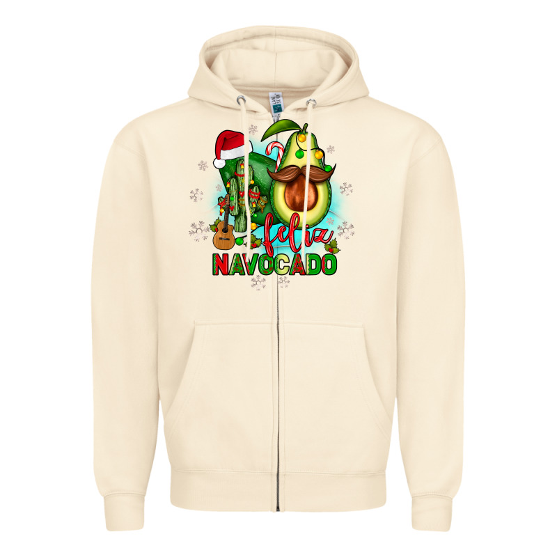 Feliz Navocado Zipper Hoodie by JahusDesignShop | Teevron