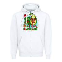 White feliz navocado Zipper Hoodie - JahusDesignShop