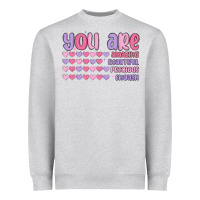 Heather Grey you are valentine Heavyweight Sweatshirt - MaliasSmallBusiness