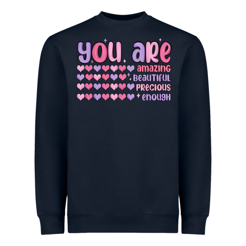 You Are Valentine Heavyweight Sweatshirt by MaliasSmallBusiness | Teevron