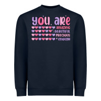 Navy you are valentine Heavyweight Sweatshirt - MaliasSmallBusiness