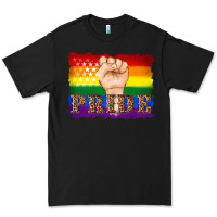 Black lgbtq  flag and hand pride Premium Tee - Artiststas