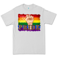 Dove Grey lgbtq  flag and hand pride Premium Tee - Artiststas