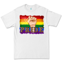 White lgbtq  flag and hand pride Premium Tee - Artiststas