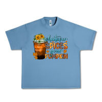 Pebble Blue whatever spices your pumpkin Urban Heavy Tee - Zillion Design Studio