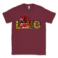 Burgundy love gnomes Classic Tee - FaDigitalArtStudio