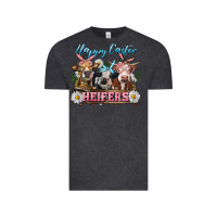 Vintage Black Happy Easter Heifers Vintage Tee - RanaPortraitStore