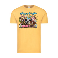 Vintage Mustard Happy Easter Heifers Vintage Tee - RanaPortraitStore