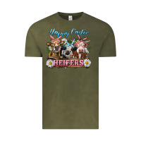 Vintage Olive Happy Easter Heifers Vintage Tee - RanaPortraitStore