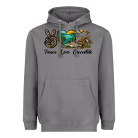 Storm Peace Love Crocodile Heavyweight Hoodie - LillyAllenDesigns