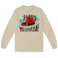 Mushroom happy yeehawliday Long Sleeve Tee - CowhideDigitalArt