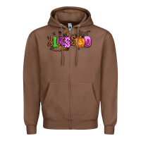 Chestnut halloween blessed Zipper Hoodie - AdoDesignShop