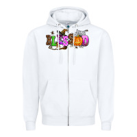 White halloween blessed Zipper Hoodie - AdoDesignShop