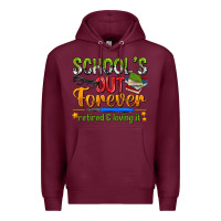 Burgundy schools out forever Premium Hoodie - NancyCooperArtShop