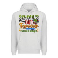 Dove Grey schools out forever Premium Hoodie - NancyCooperArtShop