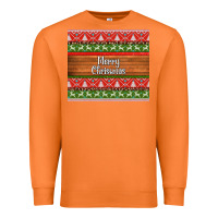 Carrot merry christmas knitted reindeer pattern Premium Sweatshirt - Jasminsmagicworld