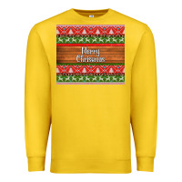 Lemon merry christmas knitted reindeer pattern Premium Sweatshirt - Jasminsmagicworld