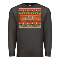 Smoke merry christmas knitted reindeer pattern Premium Sweatshirt - Jasminsmagicworld