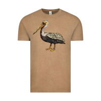 Vintage Coffee louisiana state bird pelican Vintage Tee - BarkalooDesign