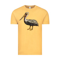 Vintage Mustard louisiana state bird pelican Vintage Tee - BarkalooDesign