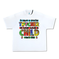 White it takes a special teacher to hear what a child cant say tbw Urban Heavy Tee - texasbilliewilder