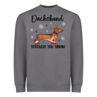 Storm dachshund through the snow Heavyweight Sweatshirt - MaliasSmallBusiness